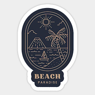 beach paradise Sticker